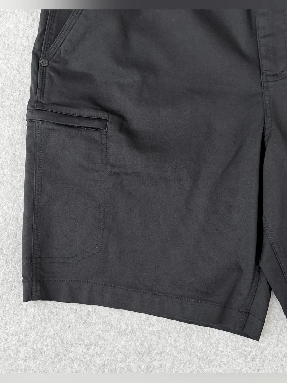 Wrangler Utility Shorts Mens 36 Black Performance Stretch Flex Waistband NWT
